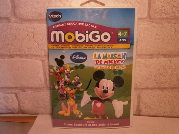 jeu mobigo , la maison de mickey , la balle de pluto , neuf