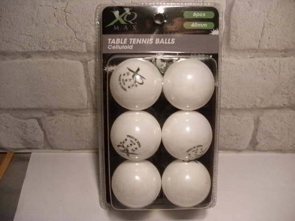 6 balles de ping pong XO man , neuf