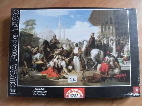 puzzle educa 1500 pieces , turkish orientalist painting , neuf