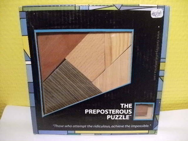 casse tete en bois preposterous puzzle, neuf