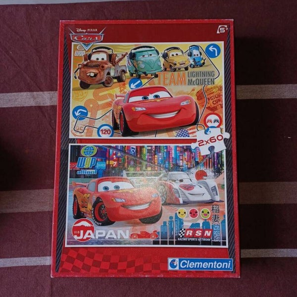 puzzle cars 2 x60 pieces pieces , occasion