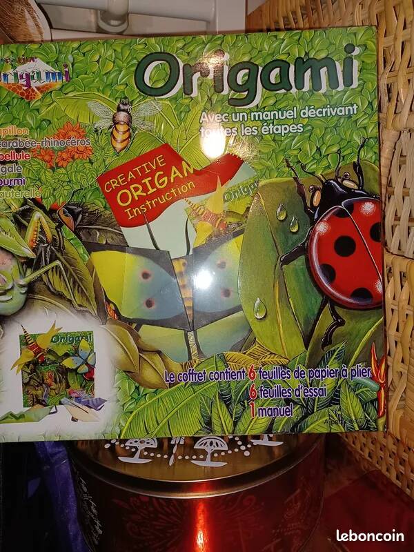 coffret origami , insectes , neuf