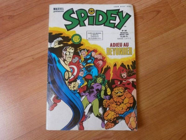 bd spidey n°86 , adieu au beyonder  , occasion