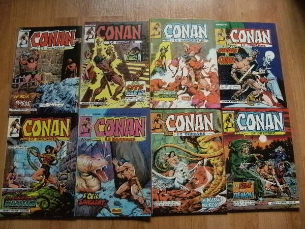 8 bd conan le barbare n°1 a 8 , aredit années 1985 , occasion