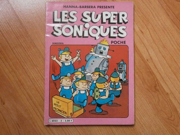 bd les super soniques , 1982 quelques pages detachées , occasion