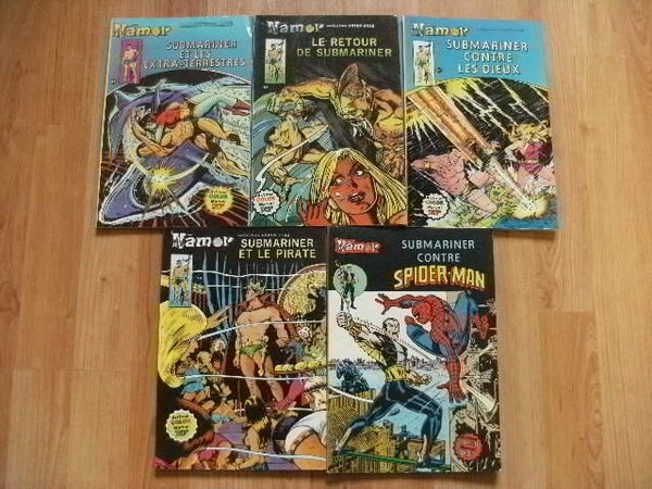 5 bd namor , marvel artima années 1979 , occasion