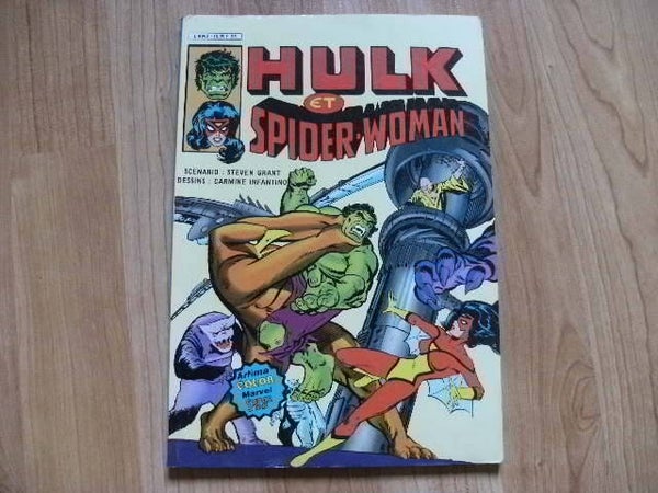 bd hulk et spider woman , marvel année 1982 , occasion
