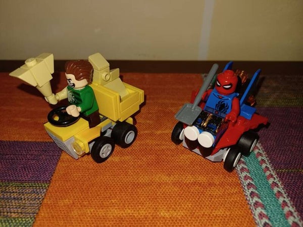lego 76089 super heroes spiderman contre sandman , occasion