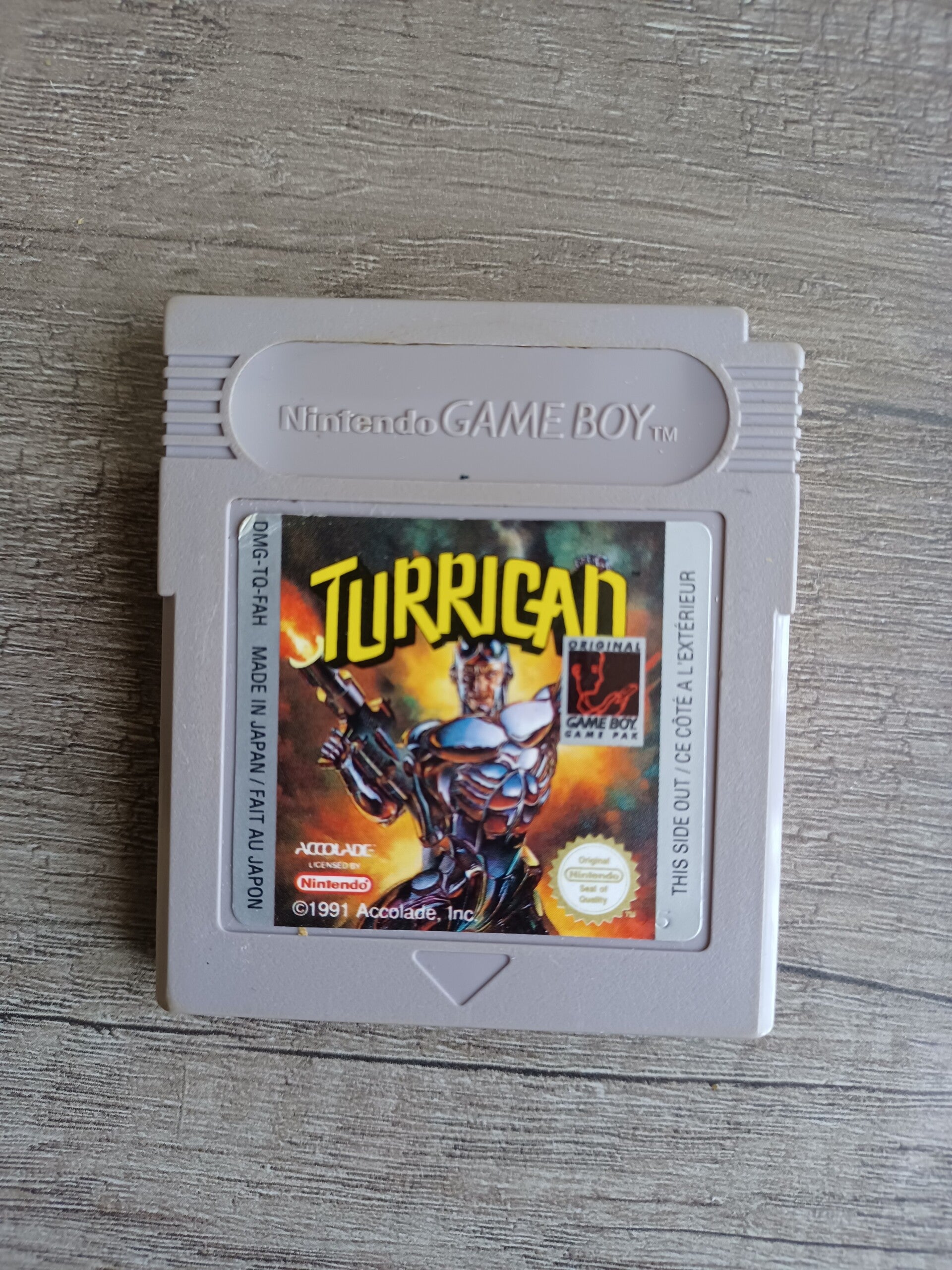 jeu gameboy , turrigan , occasion