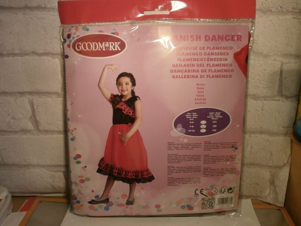 deguisement espagnole , 4-6 ans ou 7-9 ans ou 10-12 ans , neuf