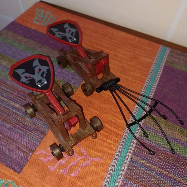 playmobil 2 catapultes , occasion