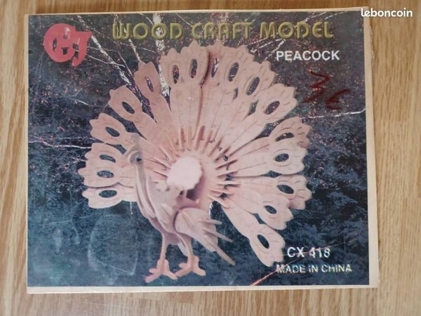 maquette d'animal en bois , neuf