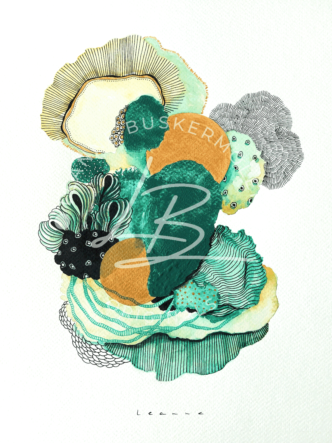 Fantasy Coral in Green