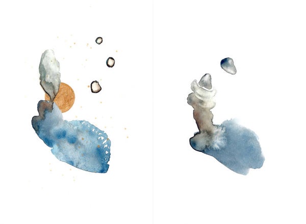 Abstract watercolor double 3