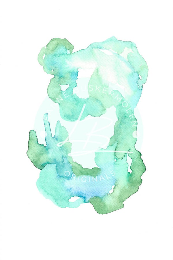 Abstract Blue Green