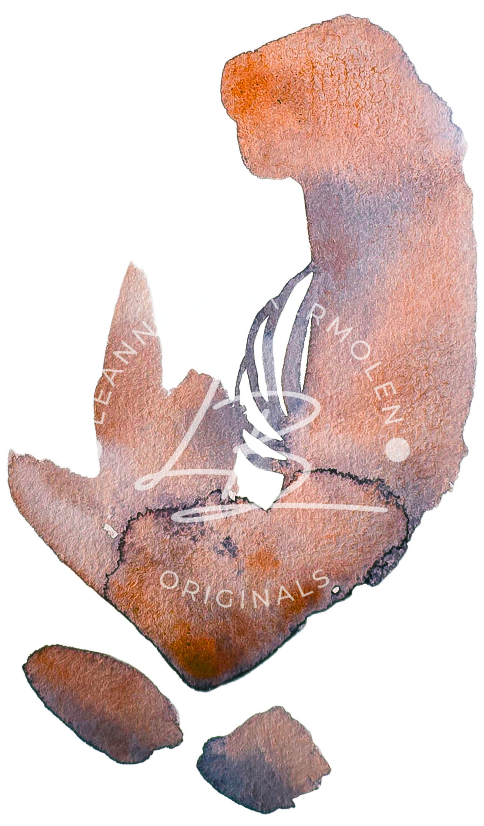 Watercolour 7 Orange