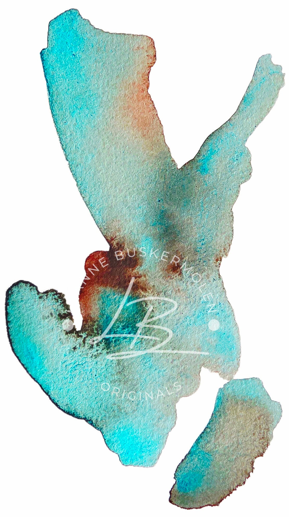 Watercolour 5 Turquoise