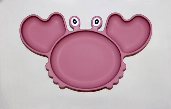 Assiette silicone crabe