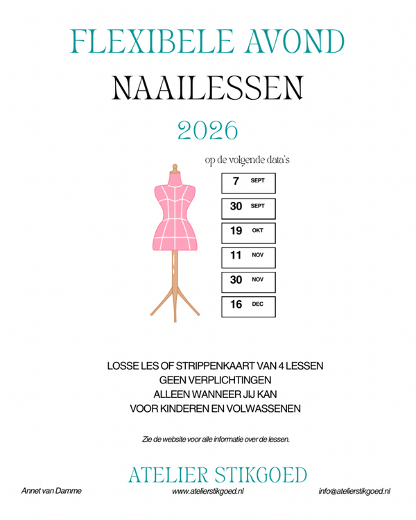 Flexibele avond naailessen