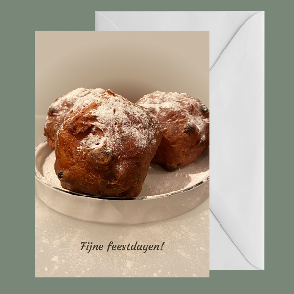 Kerstkaart Oliebollen