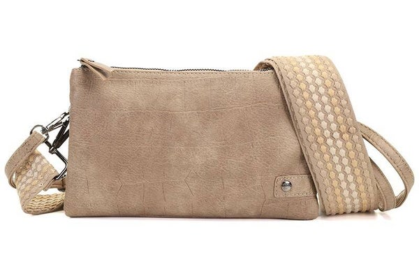Shoudertasje/crossbody sheffield taupe