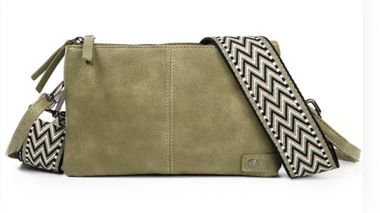 Groen castel schoudertasje/crossbody