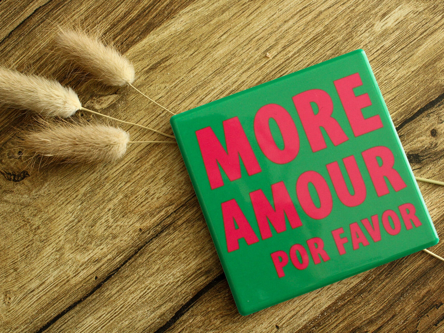 Onderzetter/tegeltje more amour
