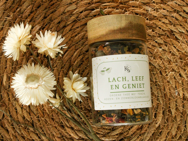Potje lach, leef en geniet thee