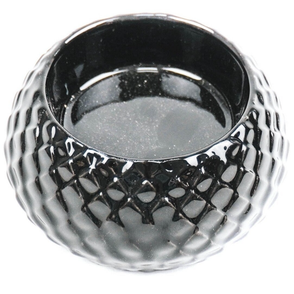 Waxinelichthouder groot zwart