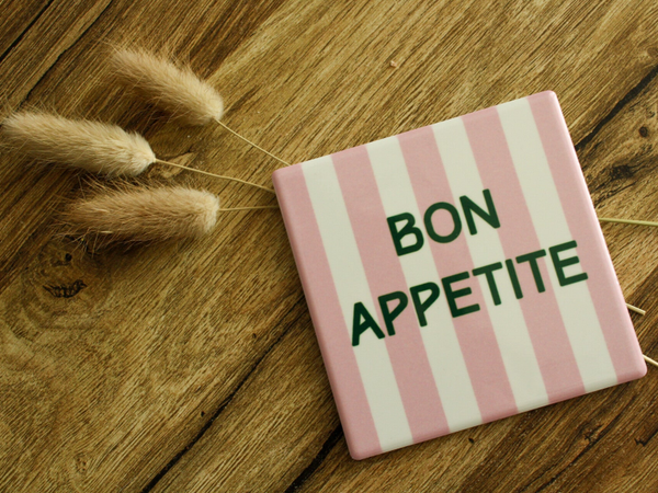 Onderzetter/tegeltje bon appetite