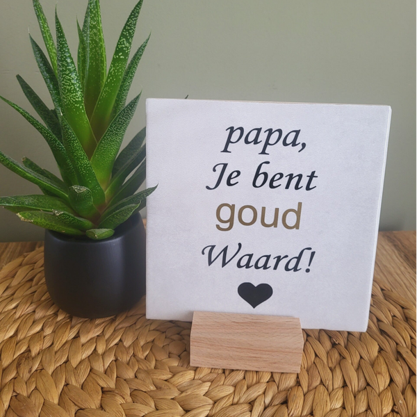 Tegeltje papa
