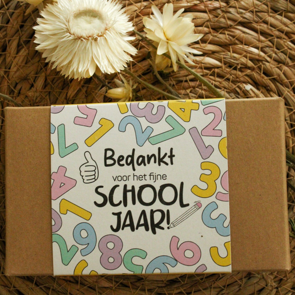 Doosje bedankt voor het schooljaar