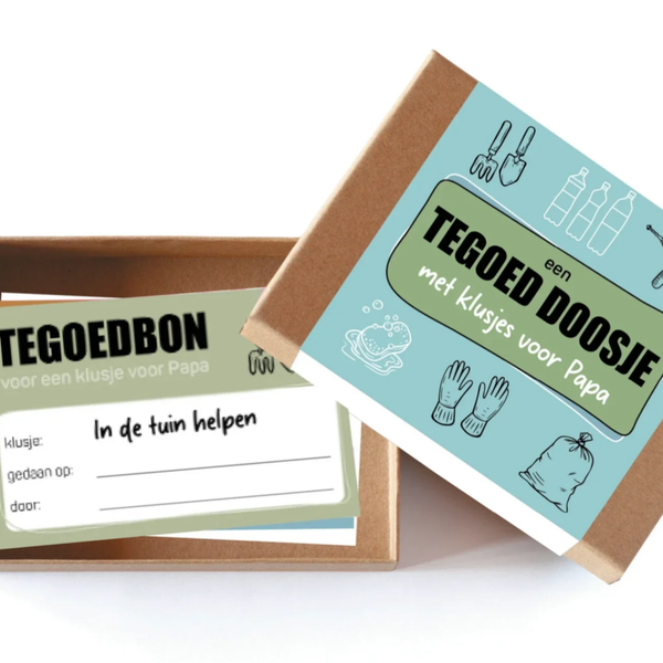 Tegoed doosje klusje papa