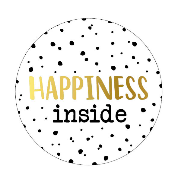 Happiness inside stickers 10 stuks