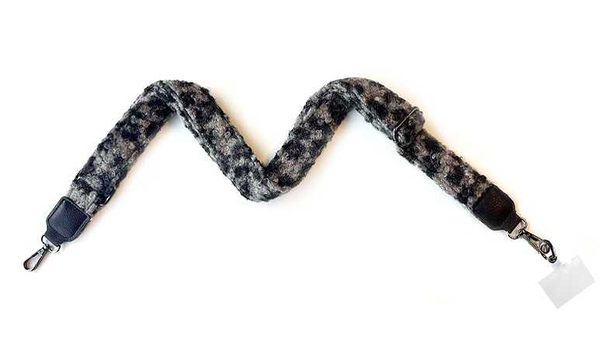 Panter teddy black schouderband/telefoonkoord