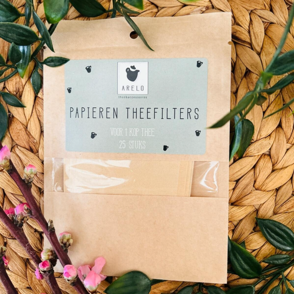 Papieren theefilters 25 stuks