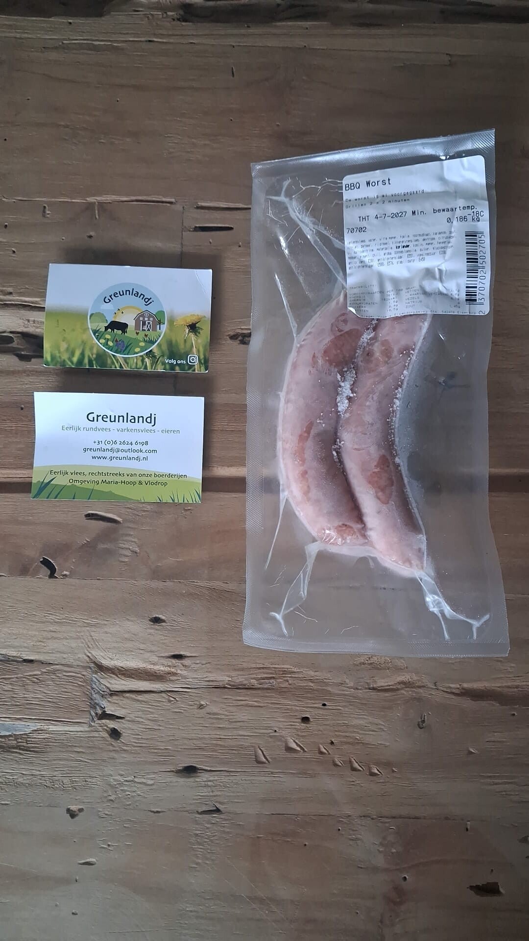 BBQ Worst (per 2 stuks verpakt)
