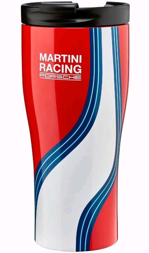Thermobecher Porsche Martini Racing rot/weiß/blau  450ml für cuholder WAP0506190PTHB