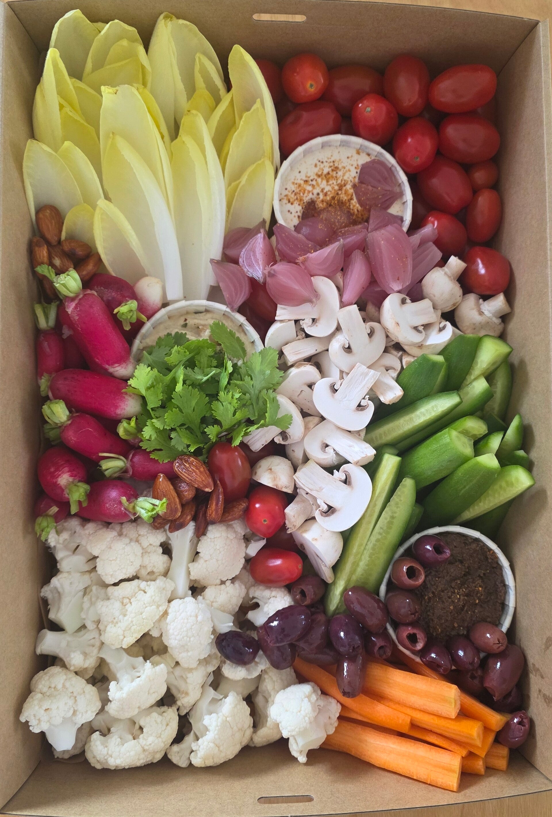 Legumes croquant et dips (4/6pers)