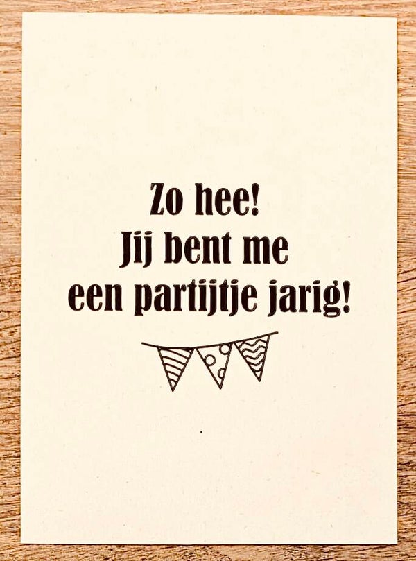 Partijtje jarig