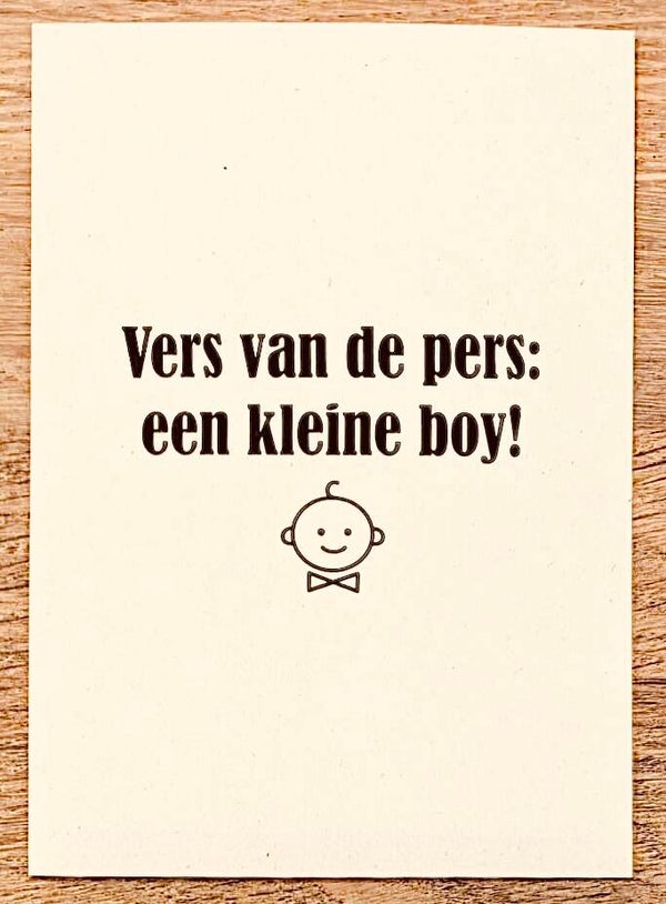 Vers van de pers: Boy