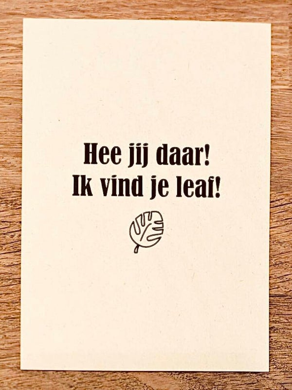 Ik vind je leaf