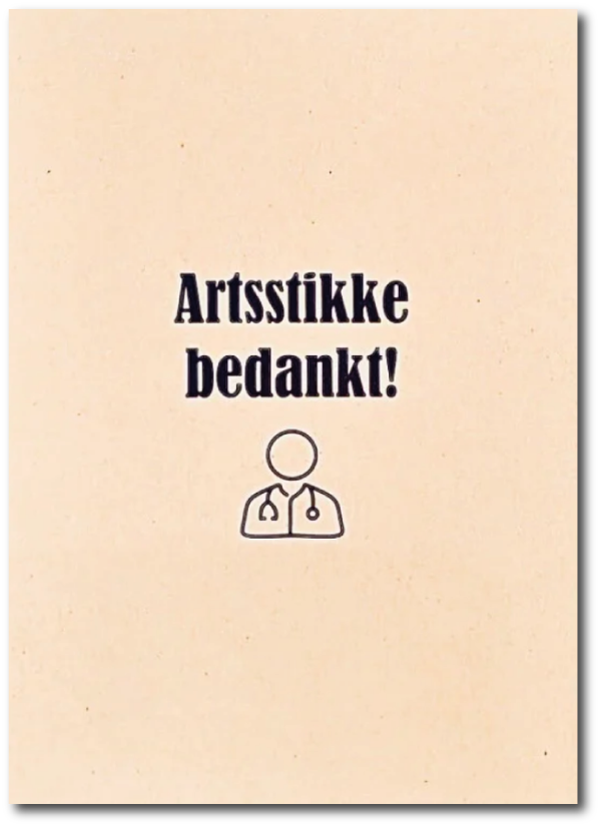 Artsstikke bedankt