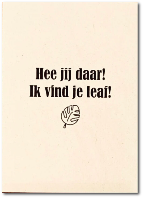 Ik vind je leaf