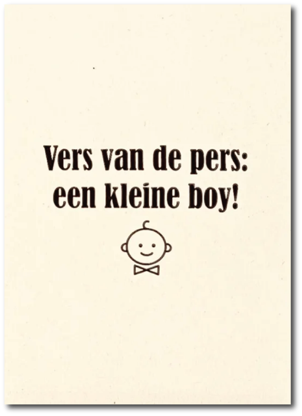 Vers van de pers: Boy