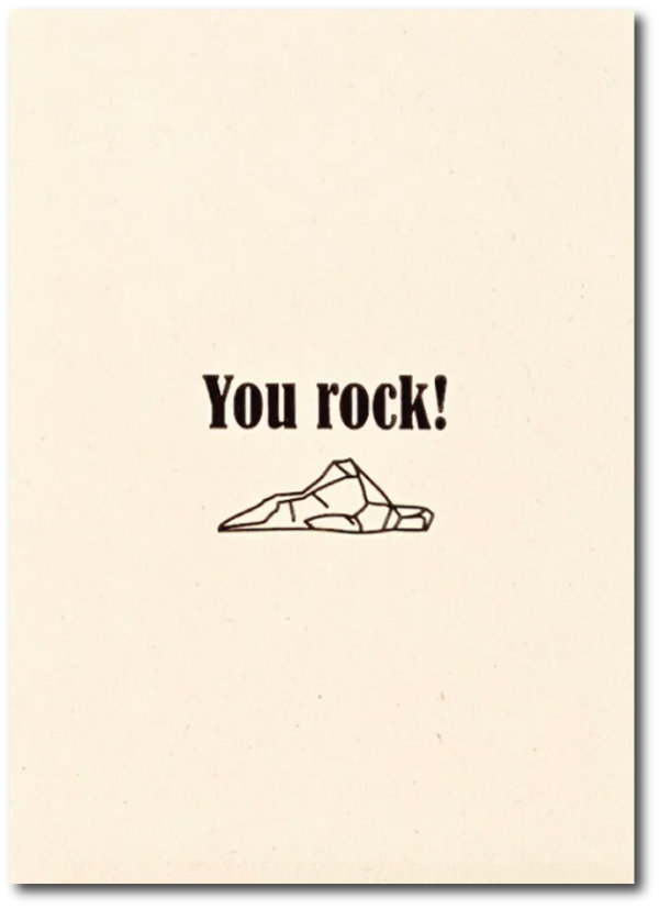 You rock!