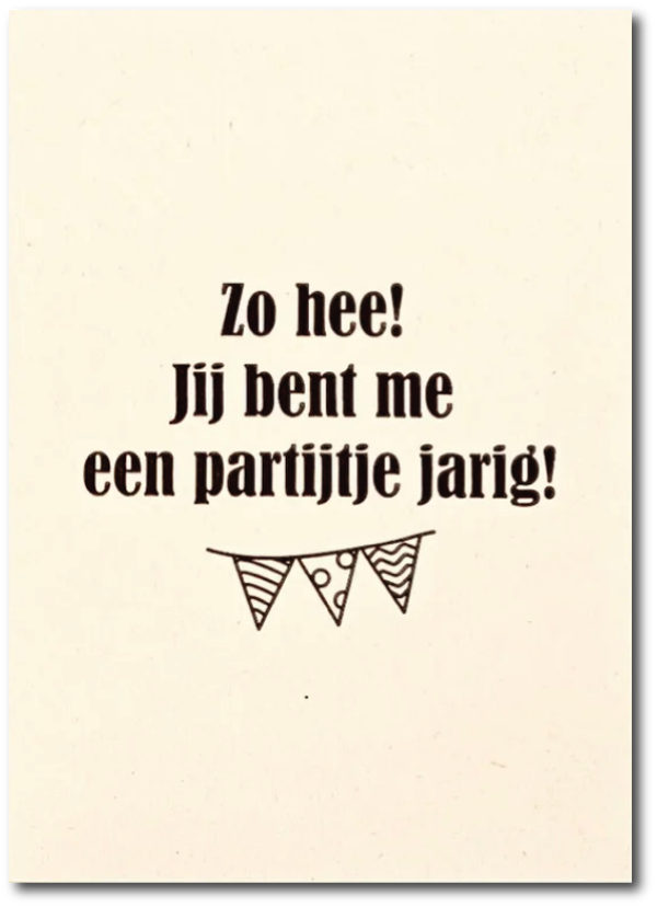 Partijtje jarig