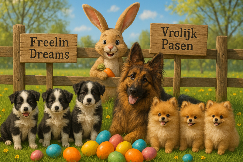 Vrolijk Pasen vanwege Denise & Mario.