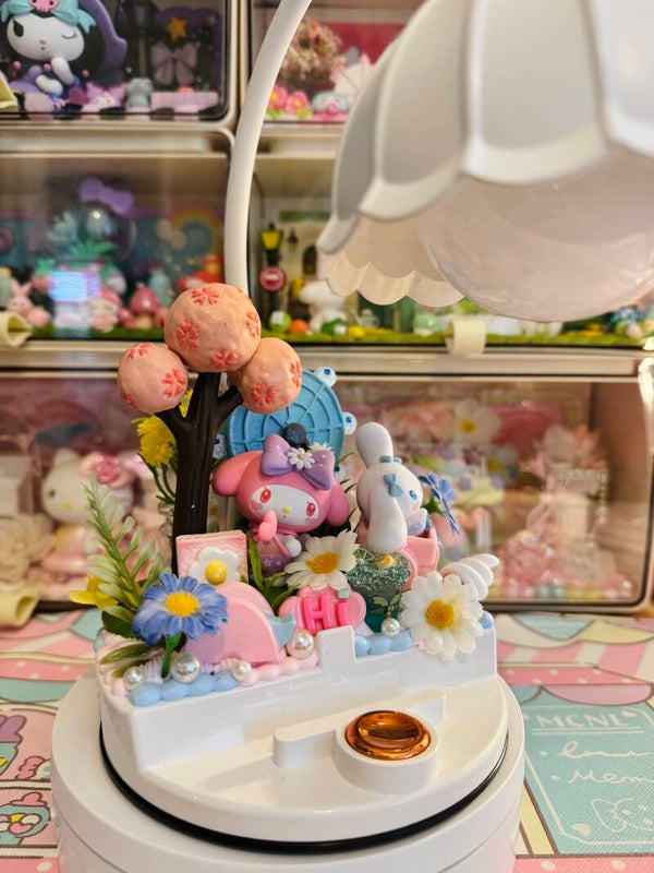 My Melody & Cinnamorall Flower Lamp