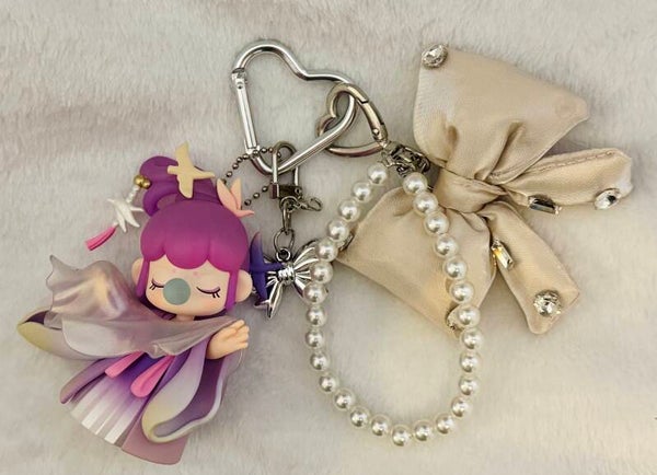 Nanci Pink Silver Bag Chain